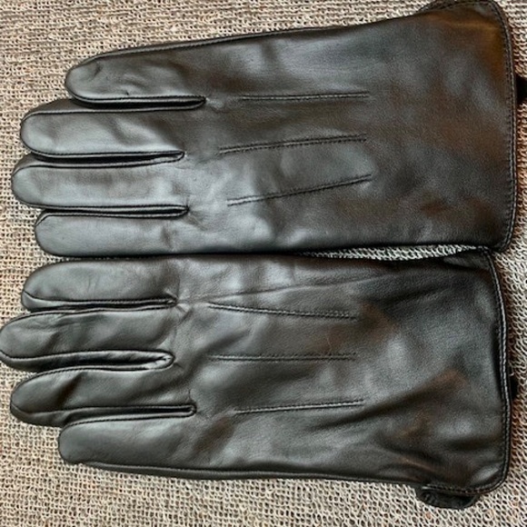 Max Leather NWT touch screen man gloves black soft lined - Picture 6 of 6